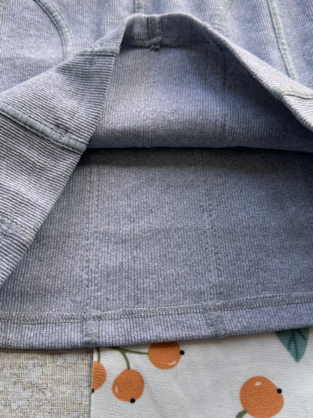 Alexander Wang Gray Corduroy Mini Skirt With Side Zipper - Picture 7 of 8